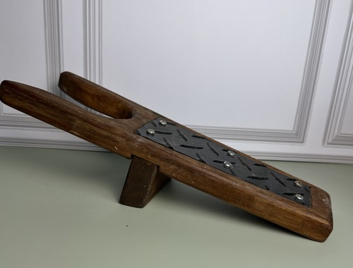 Vintage wood boot - boot,