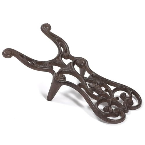 Cast iron boot jack - cast, heel