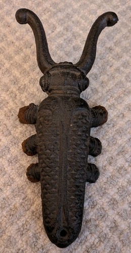 Vintage cast iron beetle - iron, boot