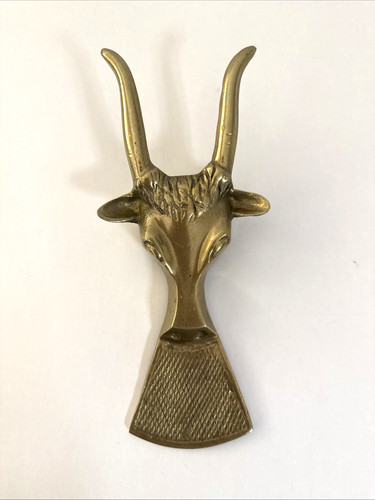 Vintage solid brass boot - solid,
