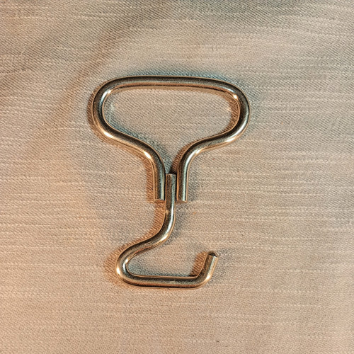 Vintage metal boot strap hook - boot,