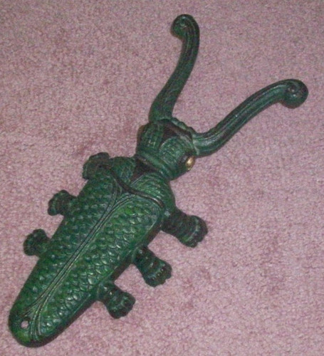 Vintage cast iron beetle