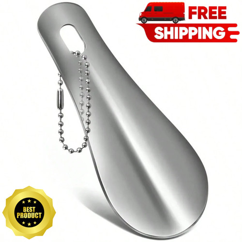 Portable metal shoe - metal, horn